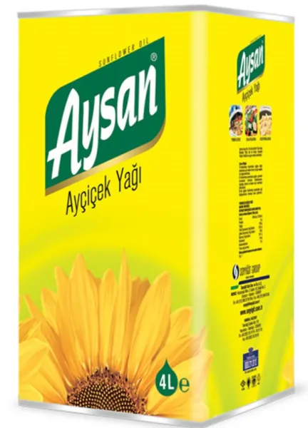 Aysan Ayçiçek Yağı 4 lt Sıvı Yağ