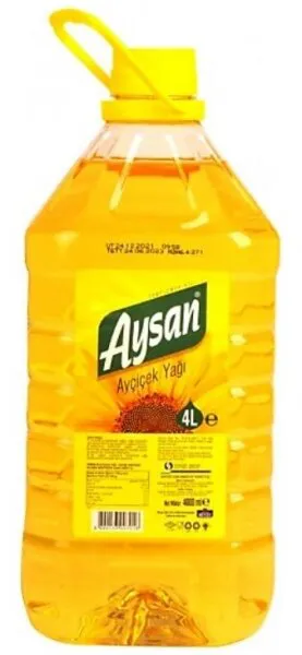 Aysan Ayçiçek Yağı 4 lt Pet Sıvı Yağ