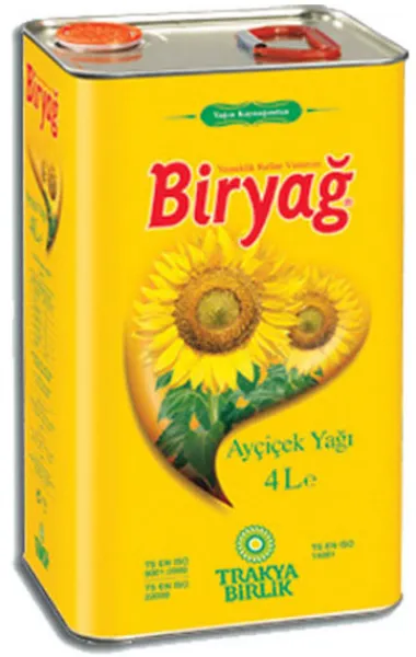 Biryağ Ayçiçek Yağı 4 lt Sıvı Yağ