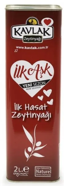 Kavlak İlk Hasat Soğuk Sıkım Zeytinyağı 2 lt Sıvı Yağ