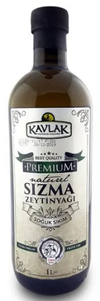 Kavlak Premium Natürel Sızma Zeytinyağı 1 lt Sıvı Yağ