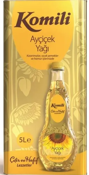 Komili Ayçiçek Yağı 5 lt Sıvı Yağ