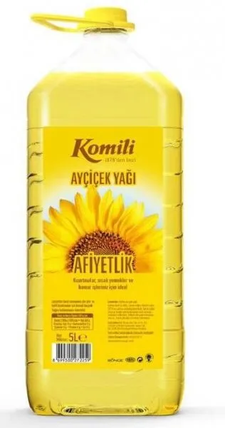 Komili Ayçiçek Yağı Pet 5 lt Sıvı Yağ