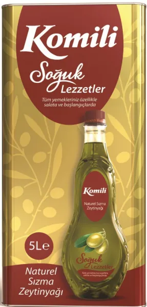 Komili Soğuk Lezzetler Naturel Sızma Zeytinyağı 5 lt Sıvı Yağ