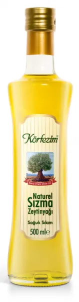 Körfezim Natürel Sızma Zeytinyağı Cam 500 ml Sıvı Yağ