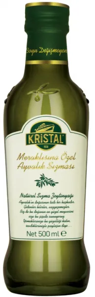 Kristal Meraklısına Özel Ayvalık Sızması Zeytinyağı 500 ml Sıvı Yağ