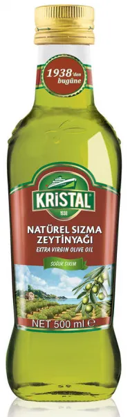 Kristal Natürel Sızma Dolgun Güçlü Zeytinyağı 500 ml Sıvı Yağ