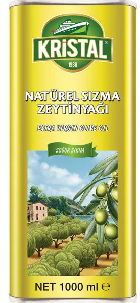 Kristal Natürel Sızma Yumuşak Doğal Zeytinyağı 1 lt Sıvı Yağ