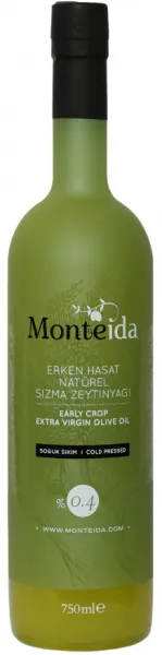 Monteida Erken Hasat Natürel Sızma Zeytinyağı 750 ml Sıvı Yağ