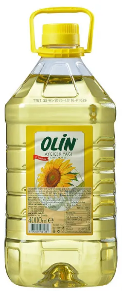 Olin Ayçiçek Yağı 4 lt Sıvı Yağ