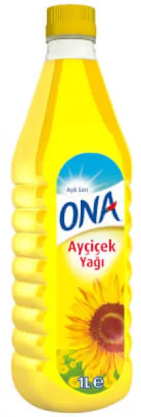 Ona Ayçiçek Yağı 1 lt Sıvı Yağ