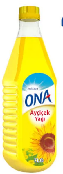 Ona Ayçiçek Yağı 2 lt Sıvı Yağ