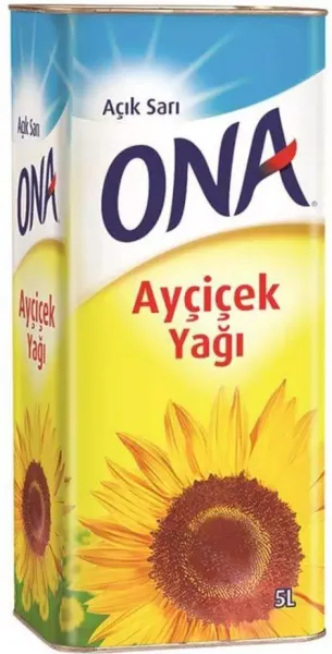 Ona Ayçiçek Yağı 5 lt Sıvı Yağ