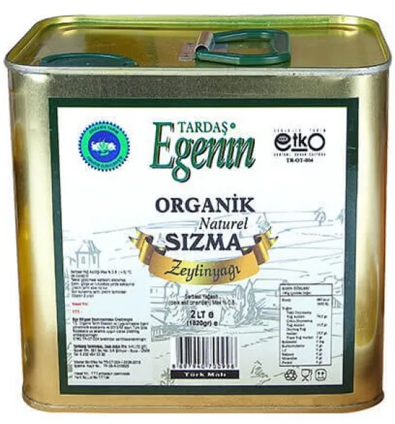 Tardaş Egenin Organik Natürel Sızma Zeytinyağı 2 lt Sıvı Yağ