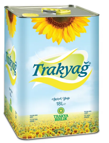 Trakyağ Ayçiçek Yağı 18 lt Sıvı Yağ