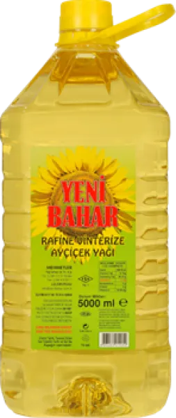 Yeni Bahar Ayçiçek Yağı Pet 5 lt Sıvı Yağ