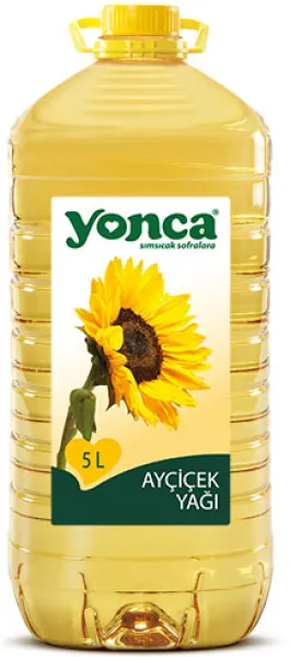 Yonca Ayçiçek Yağı Pet 5 lt Sıvı Yağ