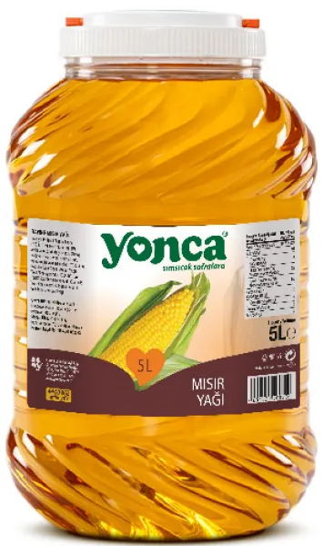 Yonca Mısır Yağı Kavanoz Pet 5 lt Sıvı Yağ