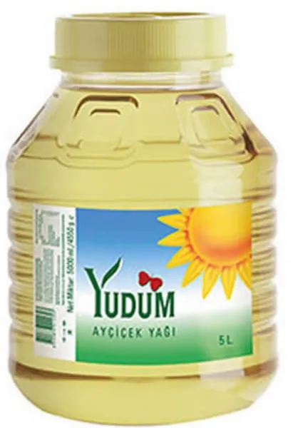 Yudum Ayçiçek Yağı Kavanoz Pet 5 lt Sıvı Yağ