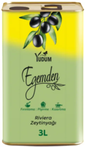 Yudum Egemden Riviera Zeytinyağı 3 lt Sıvı Yağ