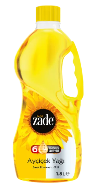 Zade Ayçiçek Yağı 1.8 lt Sıvı Yağ