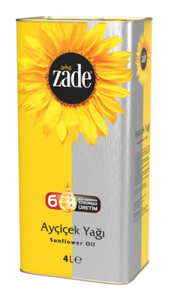 Zade Ayçiçek Yağı 4 lt Sıvı Yağ