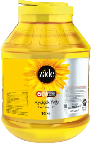 Zade Ayçiçek Yağı Pet 10 lt Sıvı Yağ