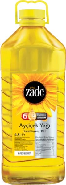 Zade Ayçiçek Yağı Pet 4.5 lt Sıvı Yağ