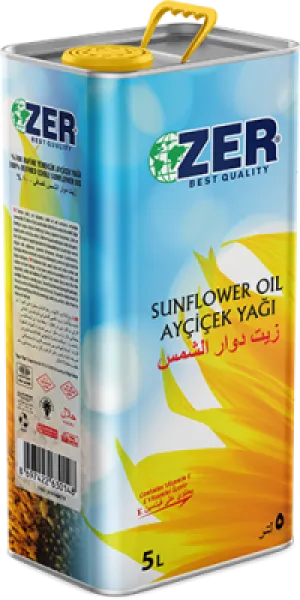 Zer Ayçiçek Yağı 5 lt Sıvı Yağ