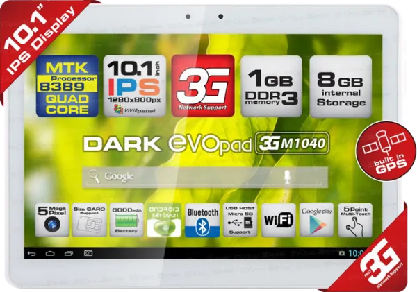 Dark EvoPad M1040 10.1 (3G) Tablet