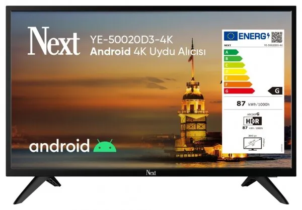 Next YE-50020D3-4K Televizyon