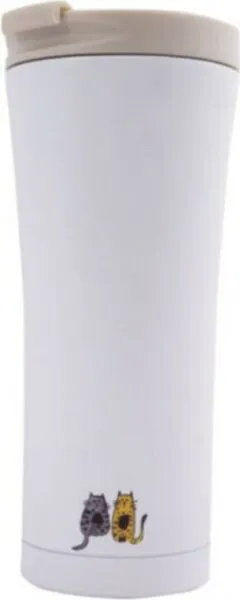 Biggdesign Cats Double Wall Çelik Mug Termos