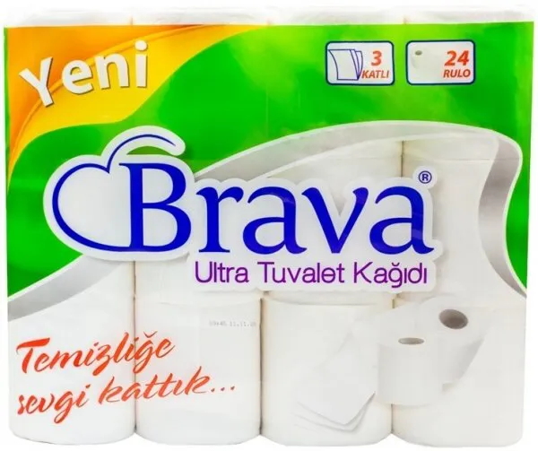 Brava Ultra Tuvalet Kağıdı 24 Rulo Tuvalet Kağıdı
