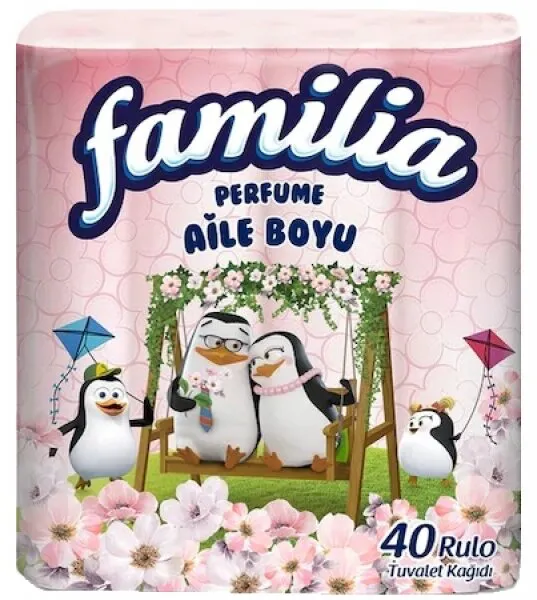 Familia Parfümlü Aile Boyu Tuvalet Kağıdı 40 Rulo Tuvalet Kağıdı