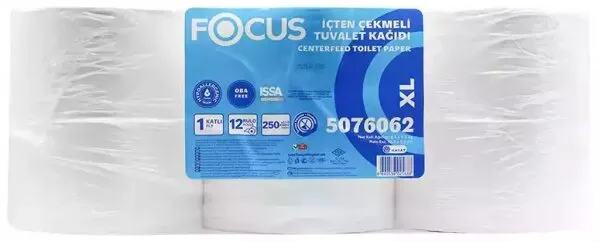 Focus XL İçten Çekmeli Tuvalet Kağıdı 12 Rulo Tuvalet Kağıdı