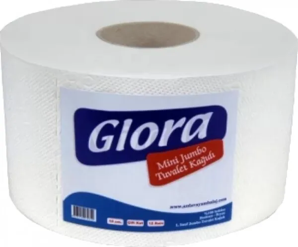 Glora Mini Jumbo Tuvalet Kağıdı 12 Rulo Tuvalet Kağıdı