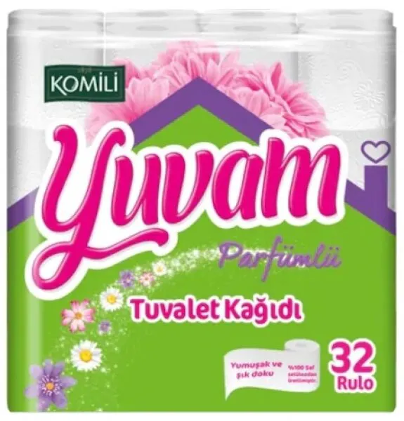 Komili Yuvam Parfümlü Tuvalet Kağıdı 32 Rulo Tuvalet Kağıdı