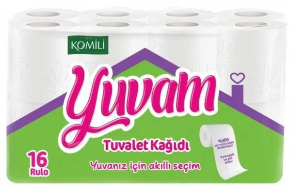 Komili Yuvam Tuvalet Kağıdı 16 Rulo Tuvalet Kağıdı