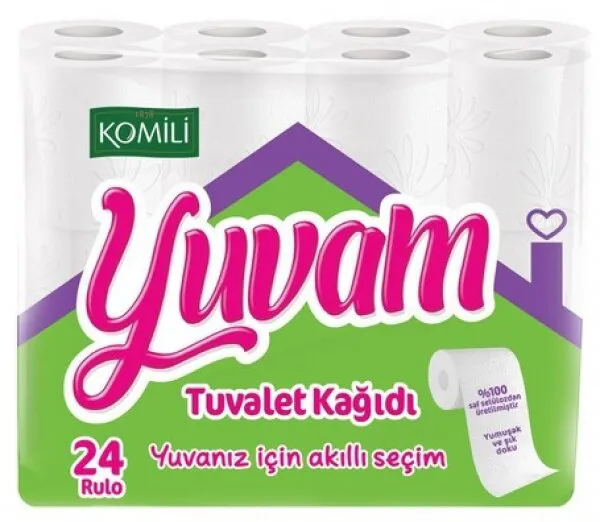 Komili Yuvam Tuvalet Kağıdı 24 Rulo Tuvalet Kağıdı