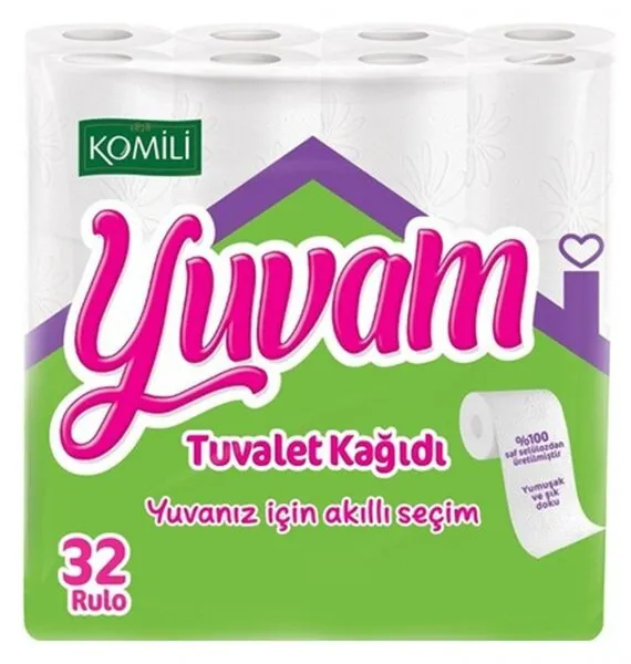 Komili Yuvam Tuvalet Kağıdı 32 Rulo Tuvalet Kağıdı