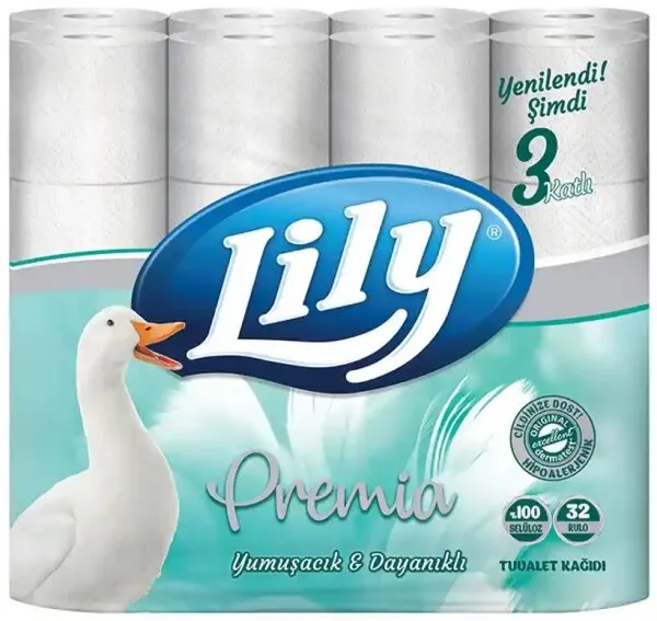 Lily Premia Tuvalet Kağıdı 32 Rulo Tuvalet Kağıdı