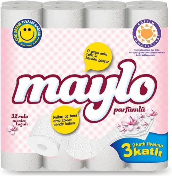 Maylo Parfümlü Tuvalet Kağıdı 32 Rulo Tuvalet Kağıdı
