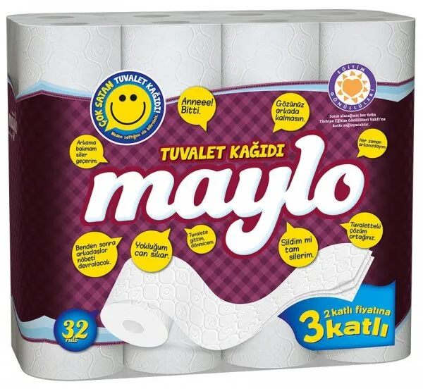 Maylo Tuvalet Kağıdı 32 Rulo Tuvalet Kağıdı