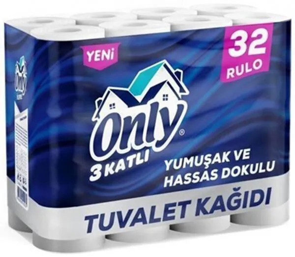 Only Yumuşak ve Hassas Tuvalet Kağıdı 32 Rulo Tuvalet Kağıdı