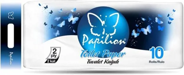 Papilion Tuvalet Kağıdı 10 Rulo Tuvalet Kağıdı