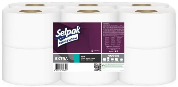 Selpak Professional Extra Jumbo 85 M Tuvalet Kağıdı 12 Rulo Tuvalet Kağıdı