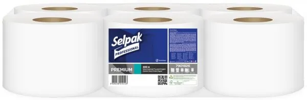 Selpak Professional Premium Selpak İçten Çekmeli Tuvalet Kağıdı 6 Rulo Tuvalet Kağıdı