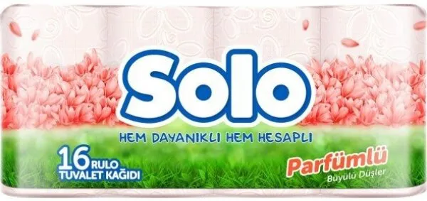 Solo Parfümlü Tuvalet Kağıdı 16 Rulo Tuvalet Kağıdı