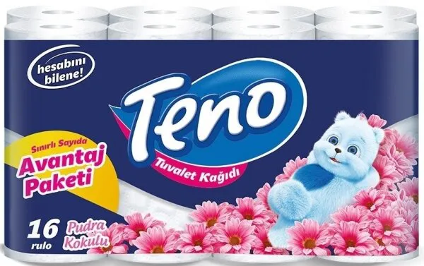 Teno Avantaj Paket Parfümlü Tuvalet Kağıdı 16 Rulo Tuvalet Kağıdı
