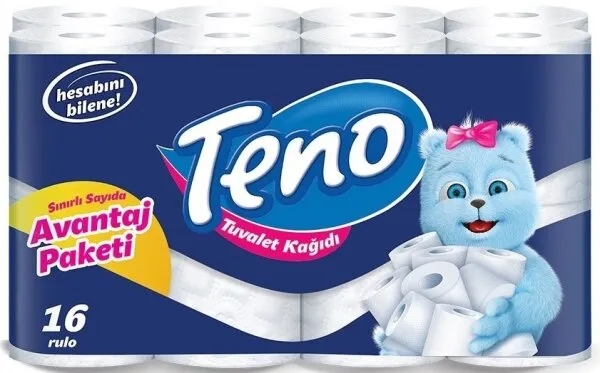 Teno Avantaj Paket Tuvalet Kağıdı 16 Rulo Tuvalet Kağıdı